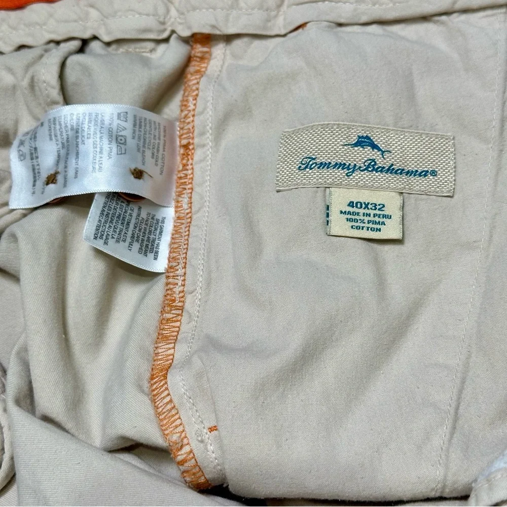 Tommy Bahama Men’s 40x32 Pima Cotton Khaki Chino Pants